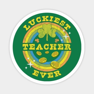 Luckiest Teacher Ever St Patrick's Day Teaching Funny Magnet